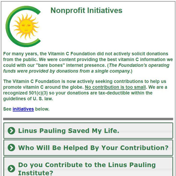 Non-profit Initiatives